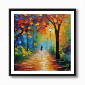 Walk In The Park Art Print