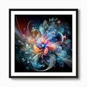 Abstract Flower Art Print