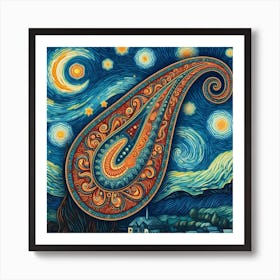 Paisleygogh Art Print