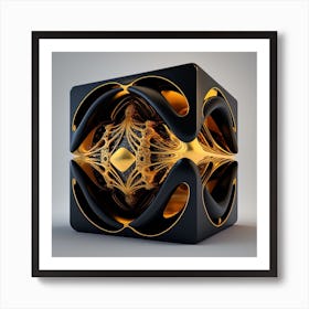 Geometric Cube Art Print