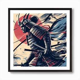 Samurai Warrior 1 Art Print