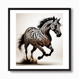 Tribal Horse Art Print