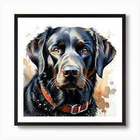 Black Labrador Retriever 9 Art Print