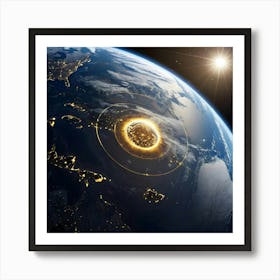 Earth From Space 6 Art Print