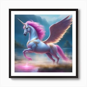 Unicorn Pegasus Art Print