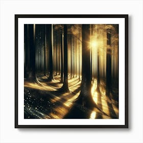 Forest In The Night 2 Art Print