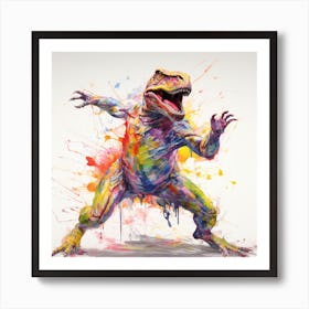 Dinosaur Painting Art Print