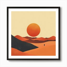 Desert Landscape 5 Art Print