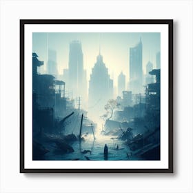 Futuristic City 2 Art Print