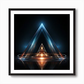 Abstract Triangle Art Print