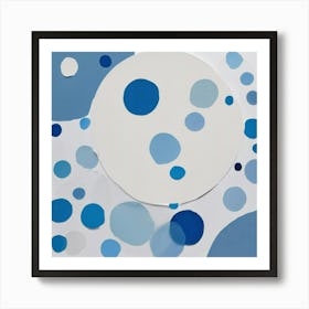 'Blue Dots' Art Print