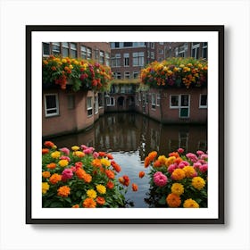 Amsterdam Flower Market Art Print