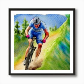 Cyclist Art Print