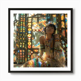 Girl In A Dream Art Print