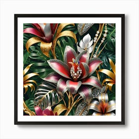 Extreme Opulent Exotic Flower 1 Art Print