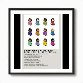 Certified Lover Boy - Drake, 2021 Art Print