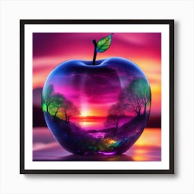 Sunset Apple 1 Art Print