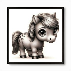 Creative Horse Beauty Illustration Nr 13 Art Print