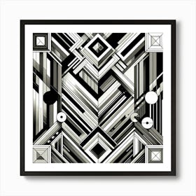 Abstract Geometric Pattern 2 Art Print