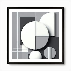 Abstract Geometric Shapes Art Print