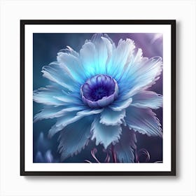 Blue Flower 3 Art Print