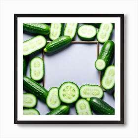 Frame Of Cucumbers 7 Art Print