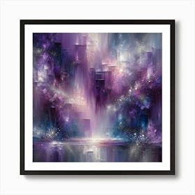 Purple City Art Print