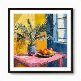 Oranges On A Table Art Print