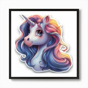 Unicorn Sticker 166 Art Print