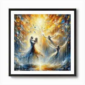 Dance In The Rain Art Print