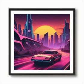 Futuristic Cityscape 13 Art Print