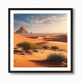 Sahara Desert Landscape 16 Art Print