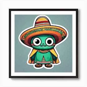 Mexican Sticker Art Print