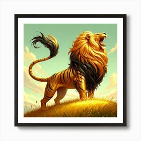 Lion Art 3 Art Print