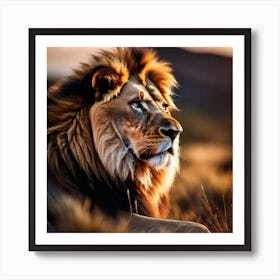 Lion art 13 Art Print