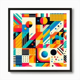 Abstract Geometric Pattern 5 Art Print