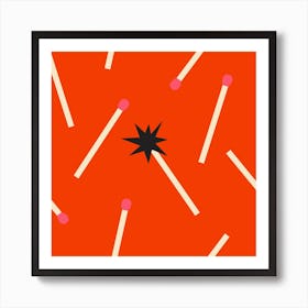 Spark Square Art Print