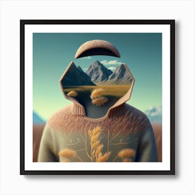 Scenic Face 13 Art Print