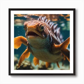 Fish Under Water Art Print