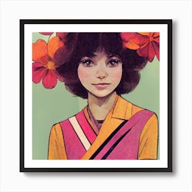 Yumi Square Art Print