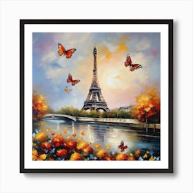 Paris Eiffel Tower 90 Art Print