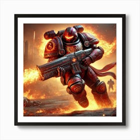 Flame Rush Converted Art Print