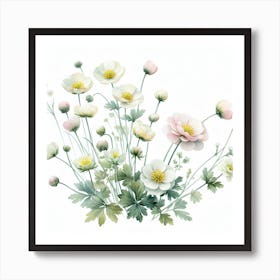 Flowers of buttercup 2 Art Print