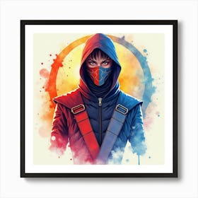 Mortal Kombat Ninja Fighter Concept Art (331) Art Print