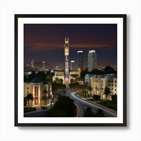 Hollywood Sign 1 Art Print