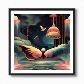 'Flight Of Angels' Art Print