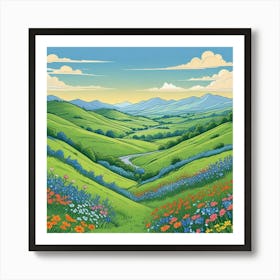 Beautiful Landscape Art Print (1) Art Print