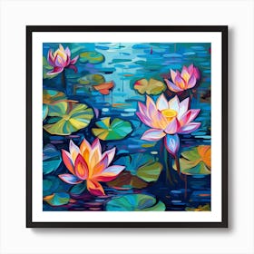 Water Lilies 13 Art Print