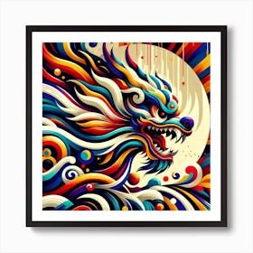 Chinese Dragon Art Art Print