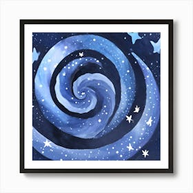 Galaxy Blue 5 Art Print